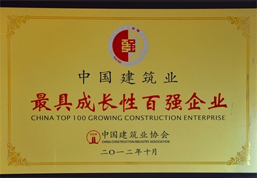 中國建筑業最具成長性百強企業
